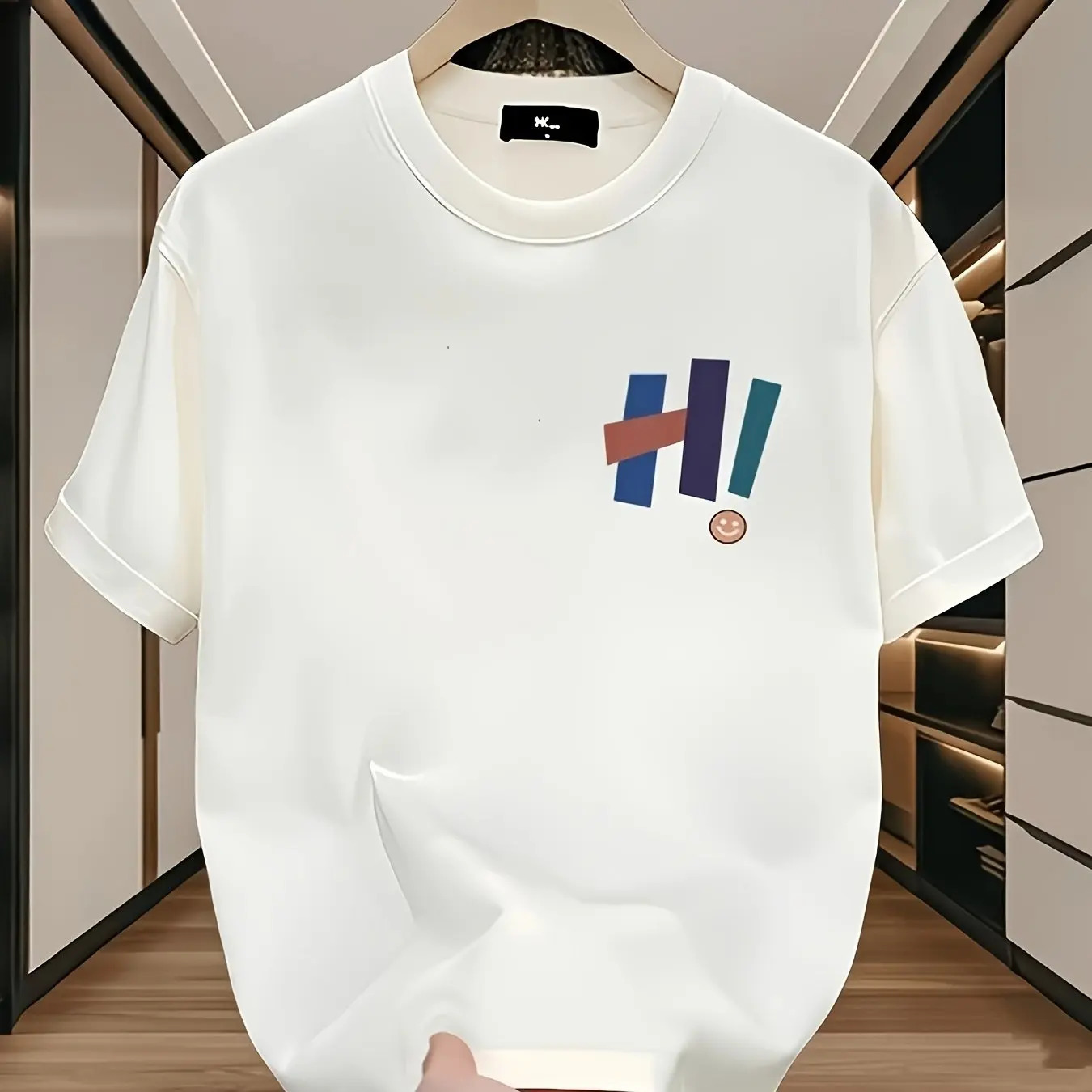 Men Cotton Tshirt Fitted Round Neck Minimalist Casual Everyday Shirt Street Style Urban Fashion Clothing 260302