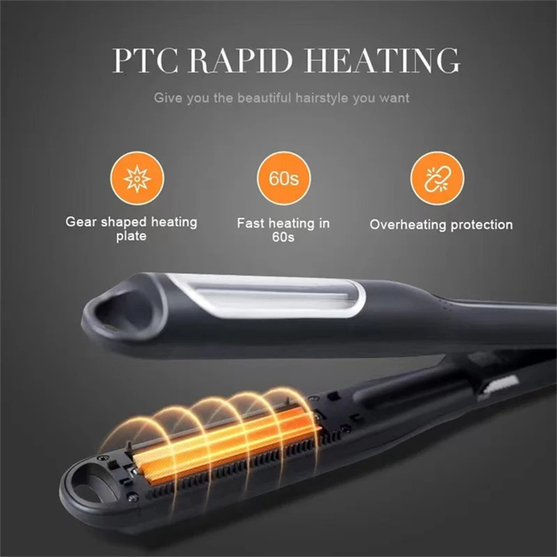 Professional Wave Hair Styler Automatic Rotating Ceramic Corrugated Curling Iron Volumizing Fluffy Waver Salon Styling Tools 260305