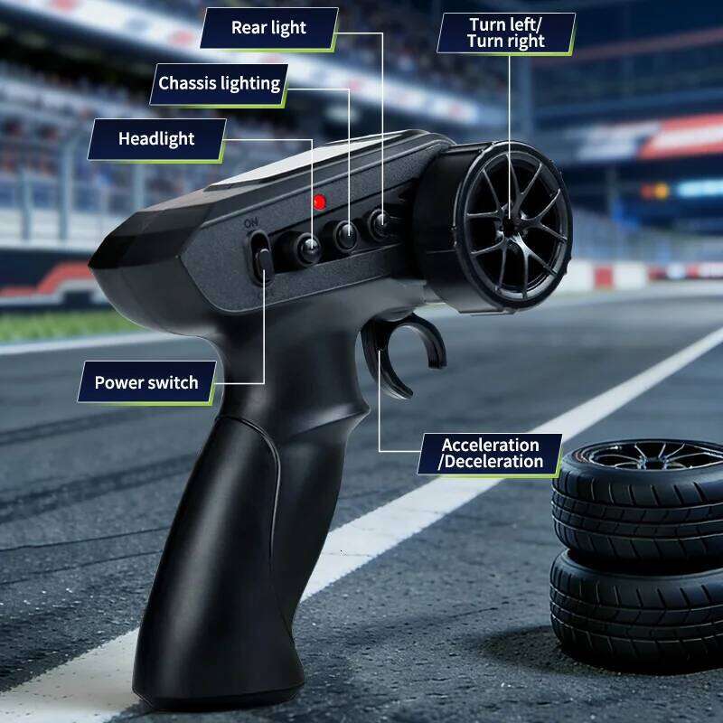 New JJRC Q233 Rc Mini 1/64 4wd Drift Racing Cars with Lighting High Speed Remote Control Car Toys Children Birthday Gifts C260305