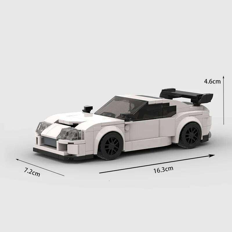 Moc MK4 Supra Fast Furious Speed Racer Cars City Sports Vehicle Building Blocks Creative Educational Toys Boys Z260305