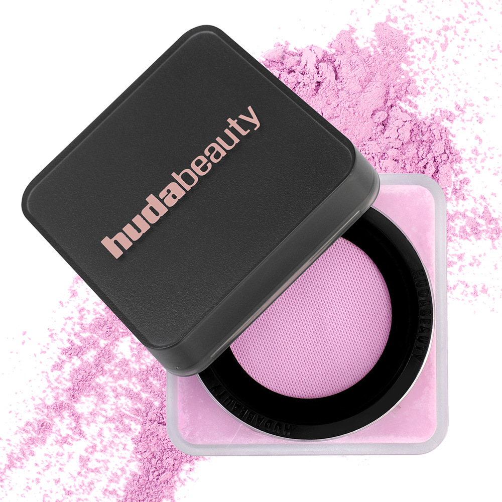 Huda Beauty 9-Color Loose Powder Compact 20g - Used For Baking This Product Features Cherry Blossom-Shaped Makeup Setting Powder Oil Control And Conce