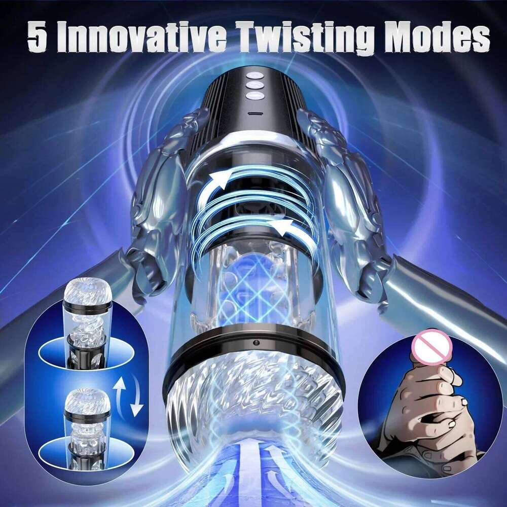 Automatic Masturbator Vibrator Adult Sex Toy Delayed Ejaculation Male Sexual Massager Blow Job Simulation Device for Men W260305
