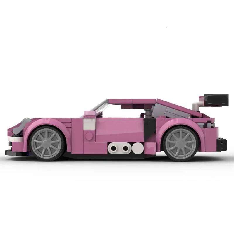 Moc Building Blocks 911 'Roxy' Inspired Speed Champions Model Bricks DIY Assembly Super Sports Cars Toys Holiday Gifts Z260305