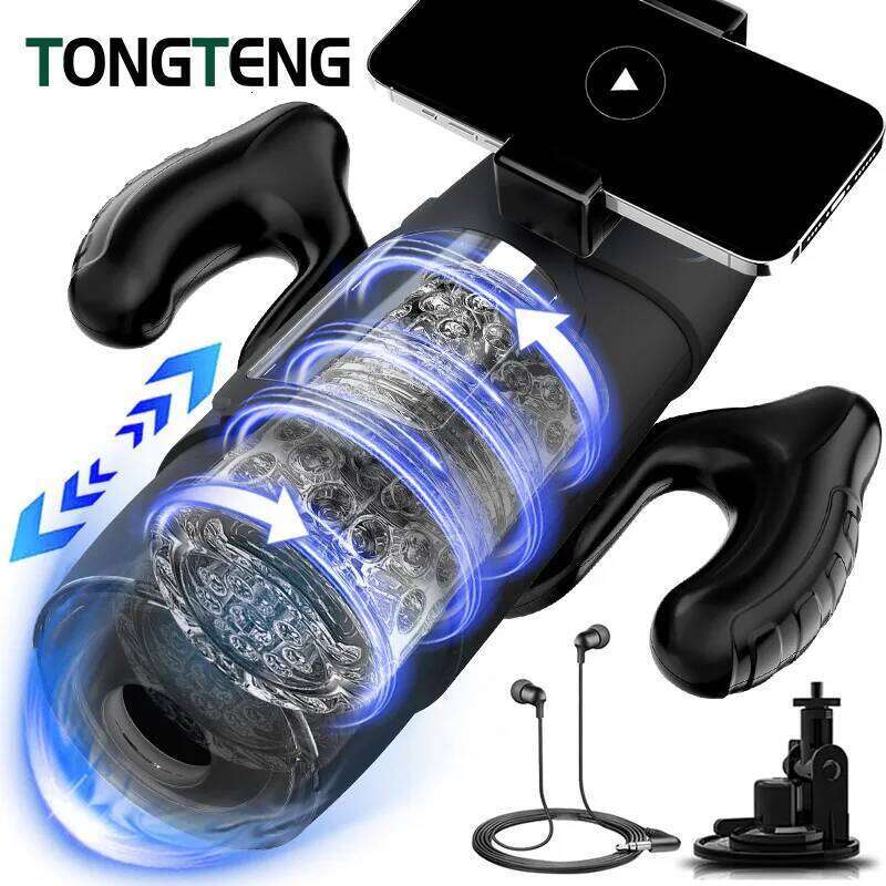 High Speed Automatic Thrusting Piston Stroker Masturbator Telescopic Vagina Blowjob Masturbation Machine Sex Toys for Men 18 W260305
