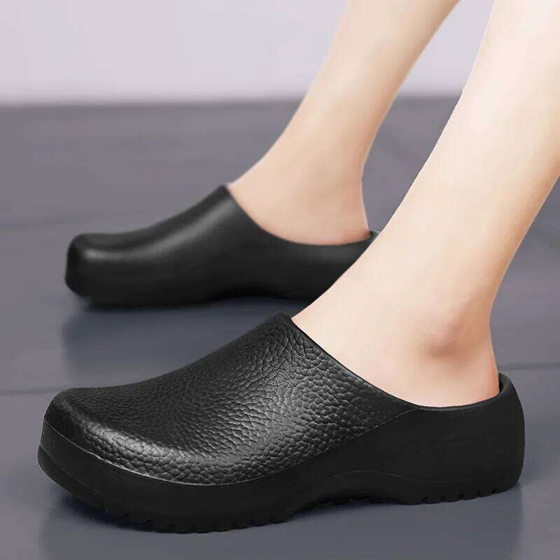 Litfun New Men Slippers Comfort Garden Clogs Mules Summer EVA Waterproof Rubber Sandals For Workers Outdoor Fishing Shoes