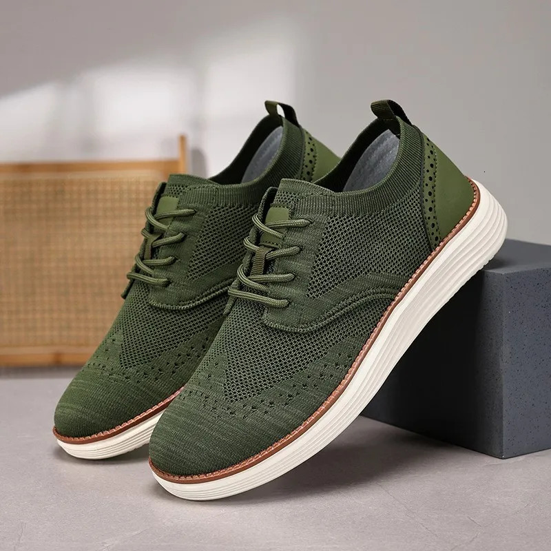Asgard Men Casual Dress Sneakers Outdoor Comfort Lightweight Leisure Shoes Breathable Mesh Walking Shoes Soft Sole Sports Shoes 260305