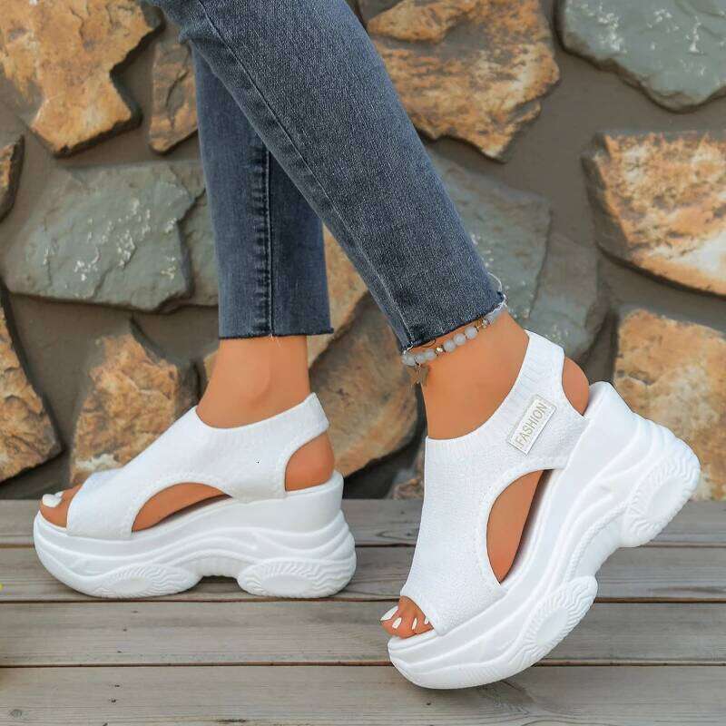2026 Summer New Women's Fashion Solid Color Ultra High Heel Open toed Outdoor Bestseller Comfortable Sandals