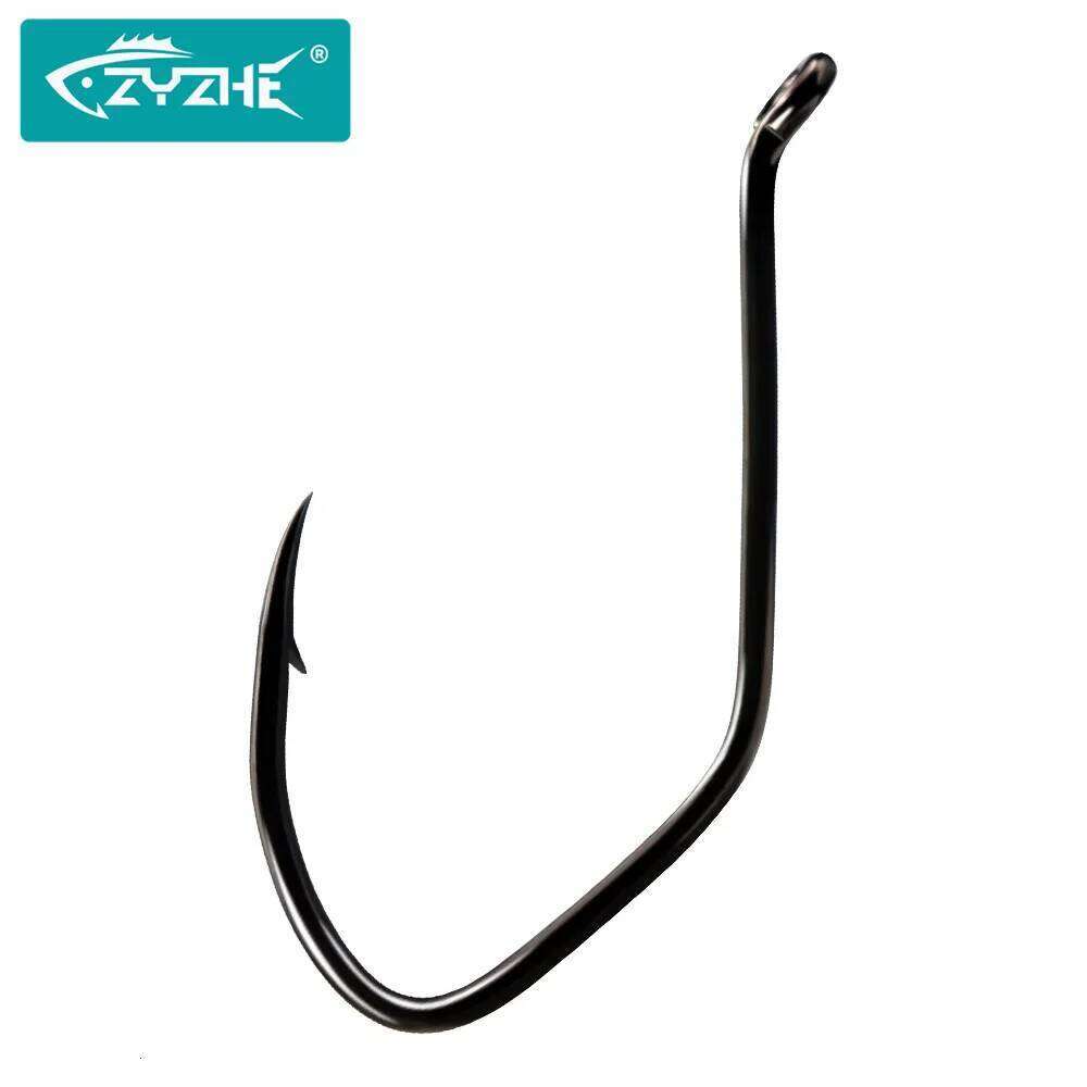ZYZ 4~11pcs/Bag Black Bkk Size 1/0#-8/0# High Strength Catfish Fishing Hooks Freshwater Fishhooks S260305