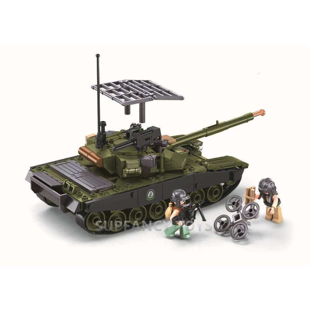 Sluban 318PCS Army IFR T90AS Main Battle Tanks Building Blocks Kit MBT Military Model Bricks Educational Toys for Children Z260305