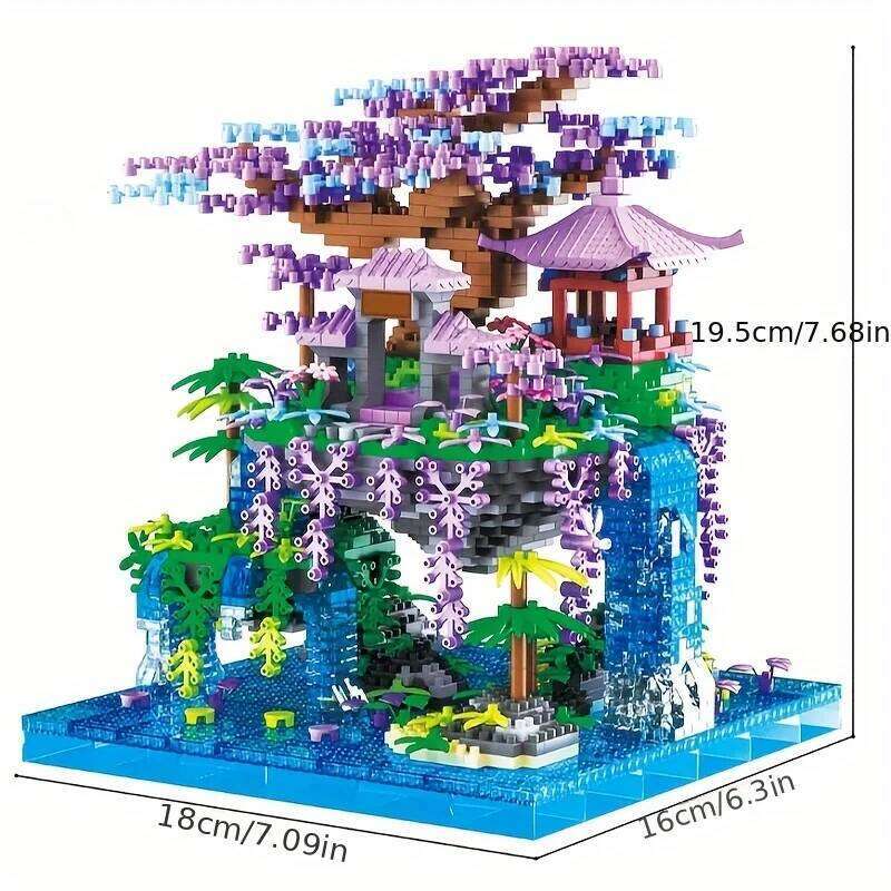 1460 Pieces, Fairy Pavilion Toys, Creative Handmade Building Block Toys Construction, Abs Materials, Suitable For Z260305