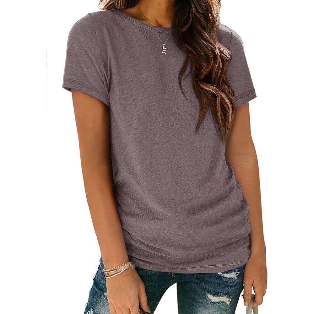 Womens Designer T Shirt Summer Tops Short Sleeve Fashion School Teachers Clothes 2026 Spring Beach Vacation Trendy