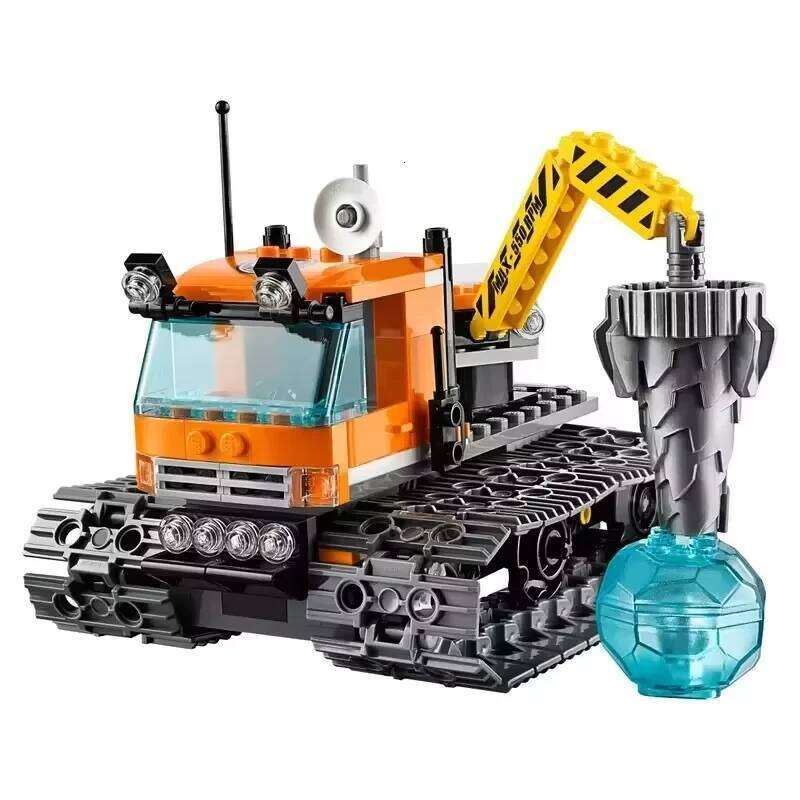 Compatible MOC Sets City Series Building Blocks Base Camp Arctic Crane Children's Toys Assembling Gift Z260306