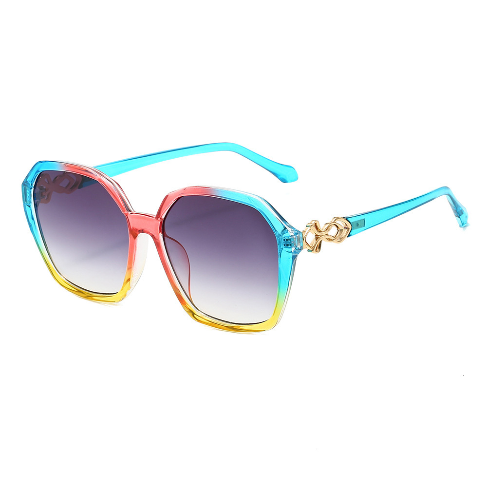 Cool Glasses Square Large Frame Women's Fashion Trendy High-End Sunglasses Trend
