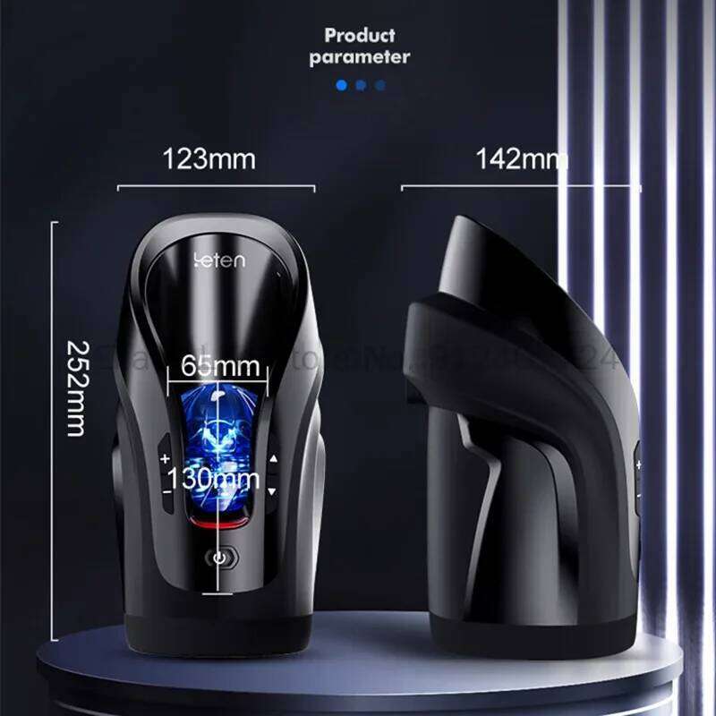 Leten THRUSTING-PRO Automatic 75mm Telescopic Vibrator High Speed Male Masturbator Sucking Machine Masturbation Sex Toys For Men W260305