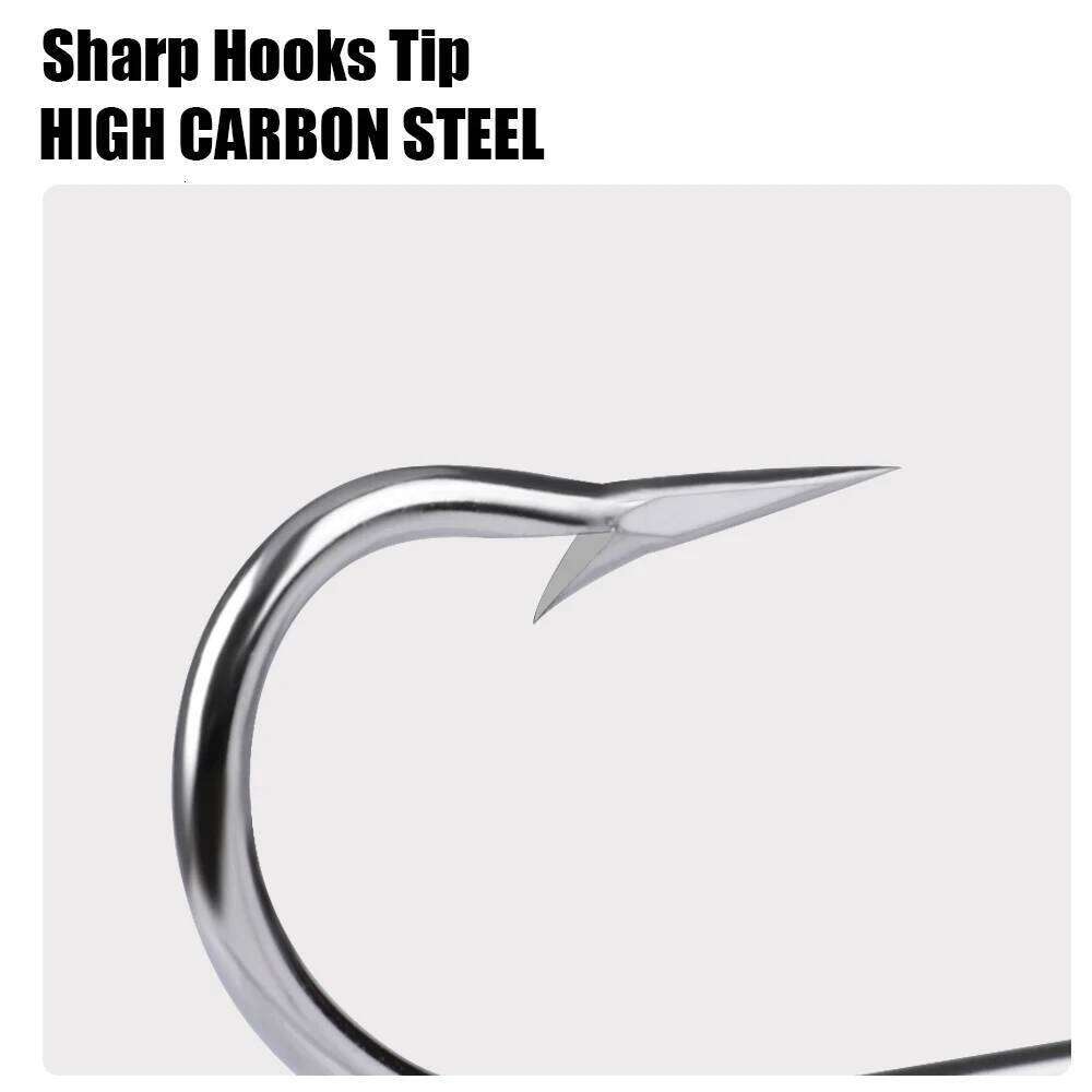 FISH KING 30-100 Pcs High Carbon Steel Barbed Carp Hooks Sharp Fishhook for Sea Fishing Hook Tackle 2330 S260305
