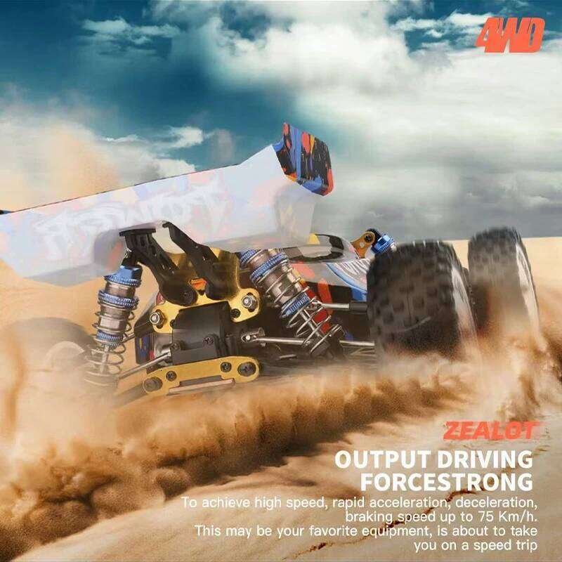 New WLtoys 124007 1/12 Brushless RC Car 4WD 75KM/H One Hand 2.4G Remote Control Racing Off-Road Drift Child Boys Toys Kids Gift C260305