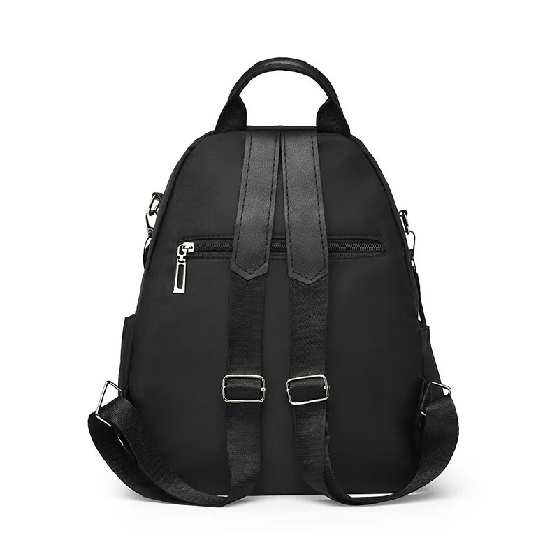 Women Casual Backpack Large Capacity Black Daypack Trendy Shoulder Bag for Girls and Ladies260228