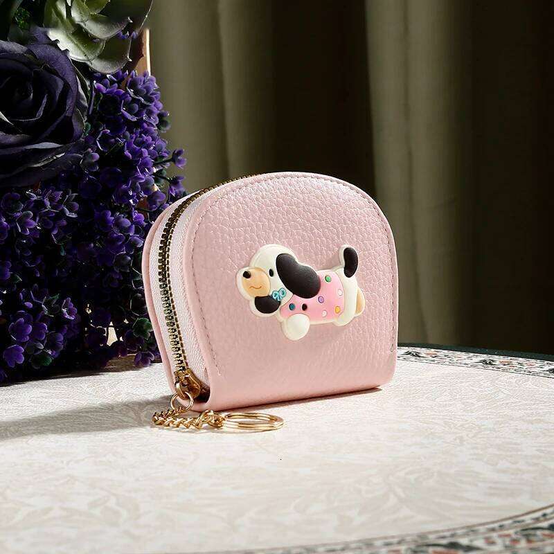 Pu Leather Card Holder Soft Multi-Card Women'S Zipper Wallet Casual Cute Coin Purse For Shopping Pocket Or Handbag Gift C260304