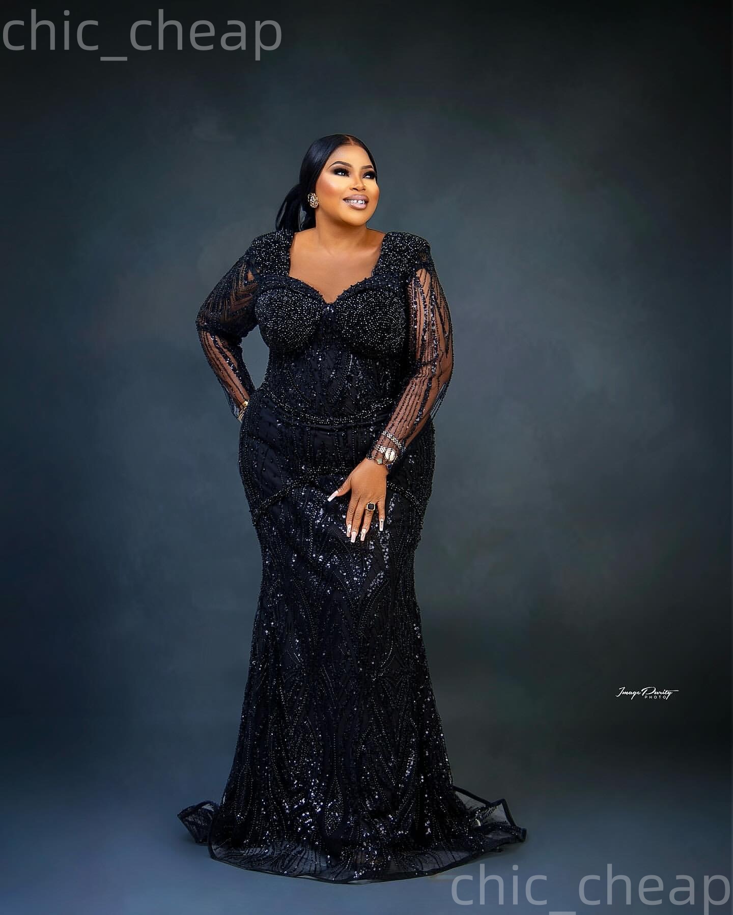 2026 plus size black mermaid mother of bride dresses beaded sheer neck evening party mamas dress vintage 50s birthday wedding guest groom mothers gown