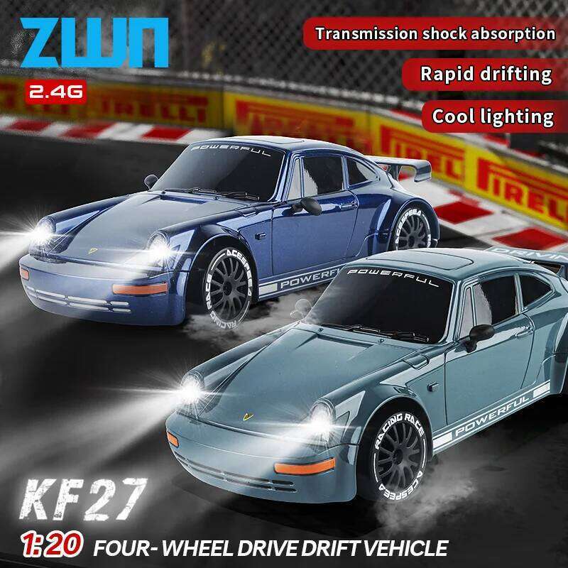 KF27 2.4G RC Drift With LED Light 1/20 4WD Radio Remote Control Car 4x4 High Speed Professional Racing Vehicle Toys For Kid C260305