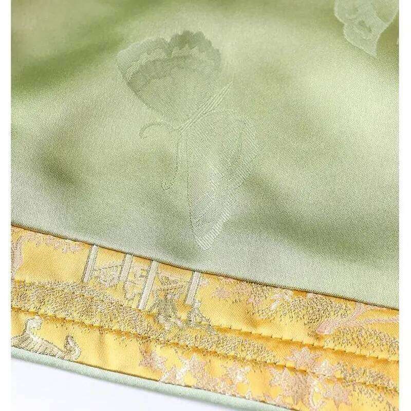 Summer Chinese Style Silk Vest Buckle Button Vintage Jacquard Loose Cardigan Sleeveless Waistcoat Women Tank Tops All Match Asia Size