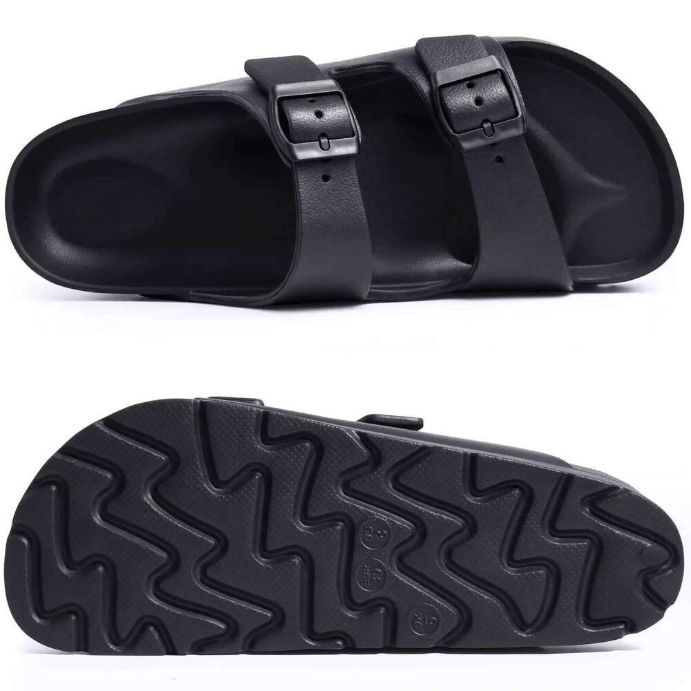 Lifun Summer New Thick Sole Slippers For Women Lightweight Slip On Outdoor Beach Slides Lady EVA House Sandals With Arch Support