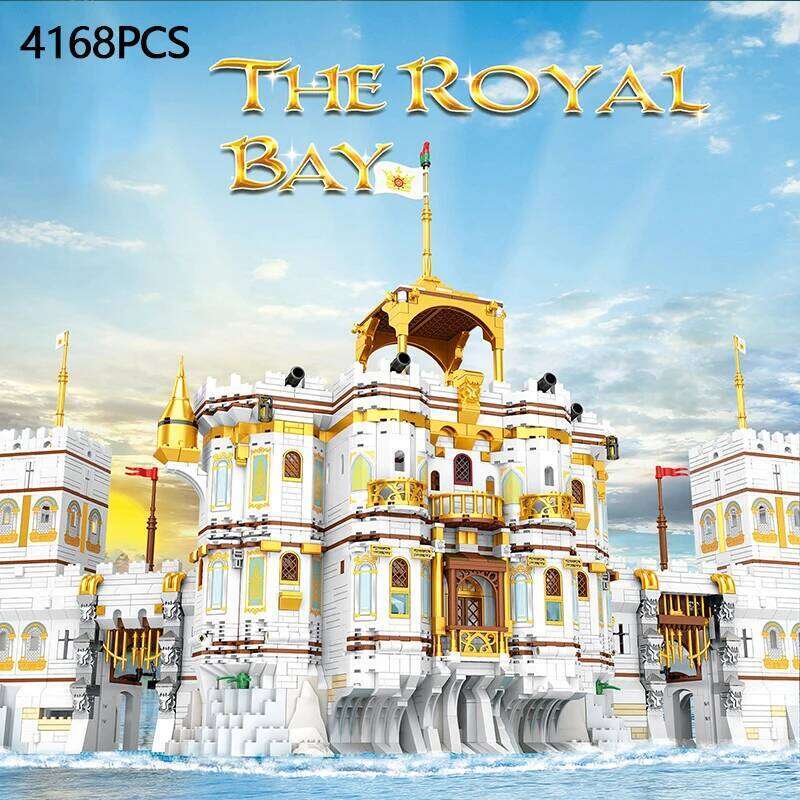 4168PCS Royal Bay Castle Building Blocks Medieval Vintage City Scape Construction Model Bricks Toys Creative Gifts for Children Z260305