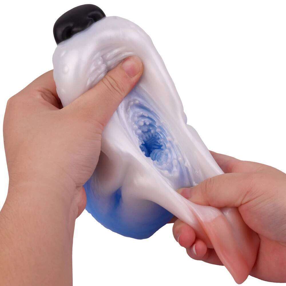 GEEBA Lifelike Dog Mouth Onahole For Men Silicone Single-channel Male Masturbator Realistic Vagina Pocket Pussy Stroker Sex Toys W260305