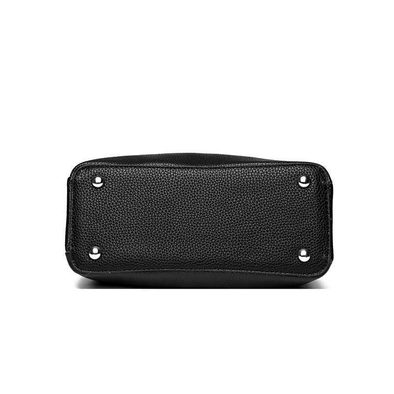 100 cowhide Bag Casual Women Hobos Handbags Bucket Bags New Womens Fashion Handbags Solid Color Leather Shoulder wallet H260306