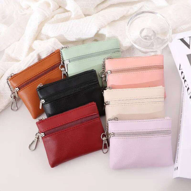 Women Coin Purse Men Small Bag Wallet Change Purses Zipper Money Bags Children Mini Wallets Leather Key Holder Case C260304
