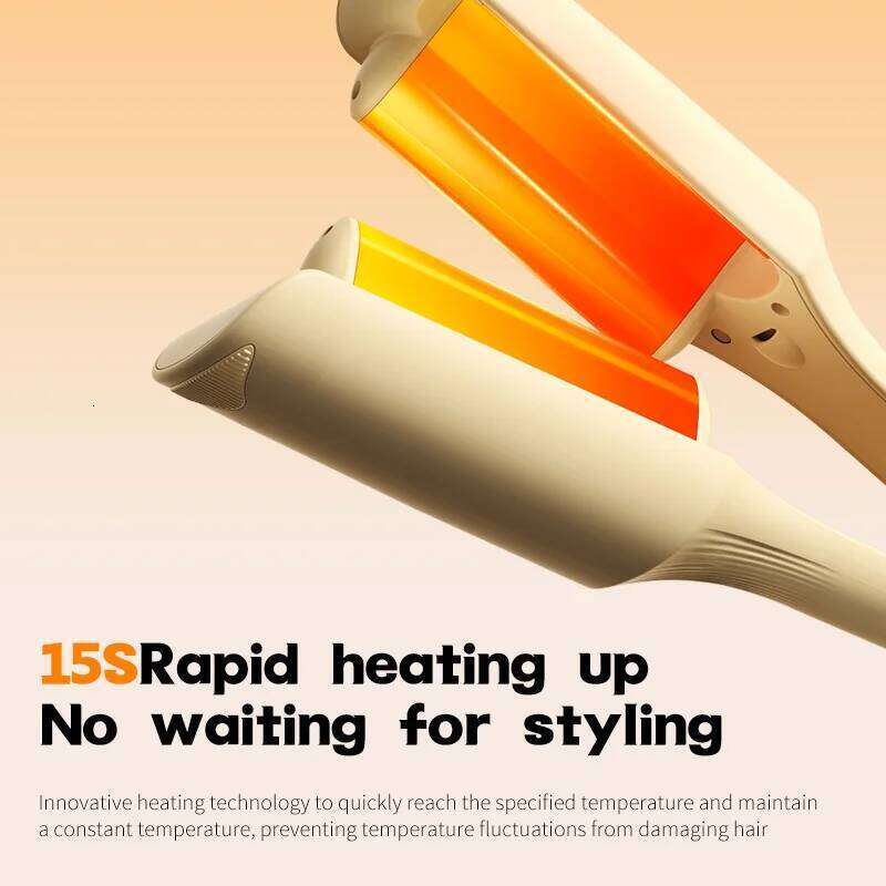 32mm Wave Curling Iron Professional French Roll Hair Curler Corrugated Wavy Styler Fast Heating Volumizing Styling Tool 26Y0306