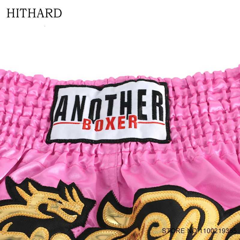 Short Muay Thai Man Boxing Shorts Child Women Satin Martial Arts MMA Training Clothing Gym Cage Fight Grappling Kickboxing Pants X260306