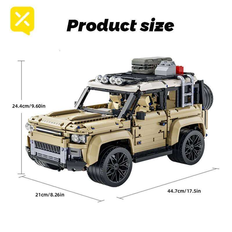 TOYLINX Off-Road SUV Building Blocks Remote Control Power Package 1:8 Scale Technical Car Model Assembling Bricks Gift for Kids Z260305