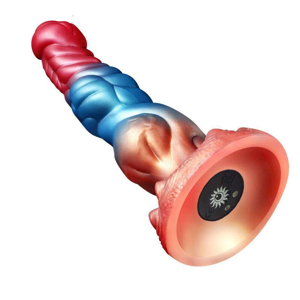 Electric Dragon Vibrator Dildo Telescopic Silicone Penis Remote Control Sex Toys for Women Vagina G-spot Male Anal Masturbator W260305