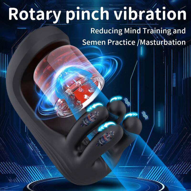 Training Masturbator Cup for Men Penis Ring Ejaculation Glans Massage Delay Endurance Trainning Male Sex Toys W260305