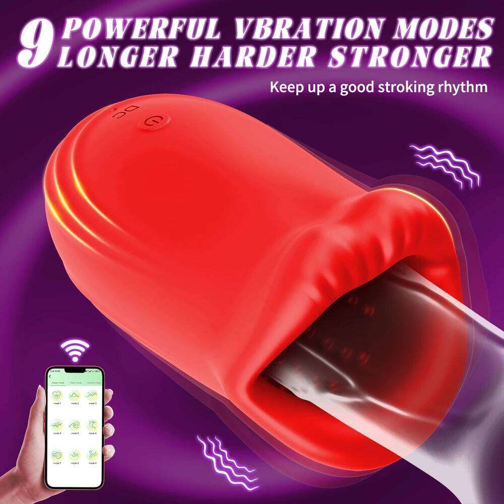 Male Masturbator Deep Throat Blowjob Vibrating Oral Pussy Vagina Penis Vibrator Stimulation Adult Sex Toys Masturbators for Men W260305