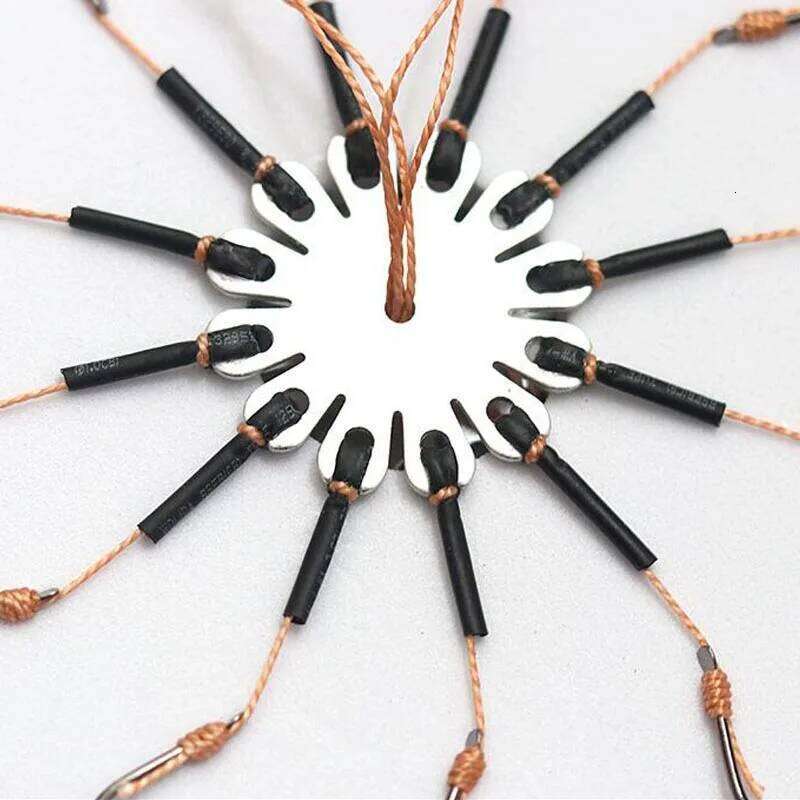2Pcs/lot Fishing Flap Explosion String Hook Prevent Winding Line with Hose 12 Carbon Steel Hooks Carp Fishhook Y260305