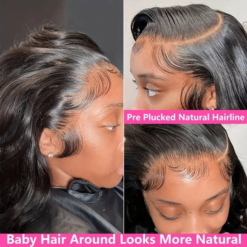 Peruvian Soft Hair Body Wave Lace Front Wigs Human Hair 220 Density Transparent Lace Frontal Wigs For Women 13x6 13x4 Human Hair Wigs