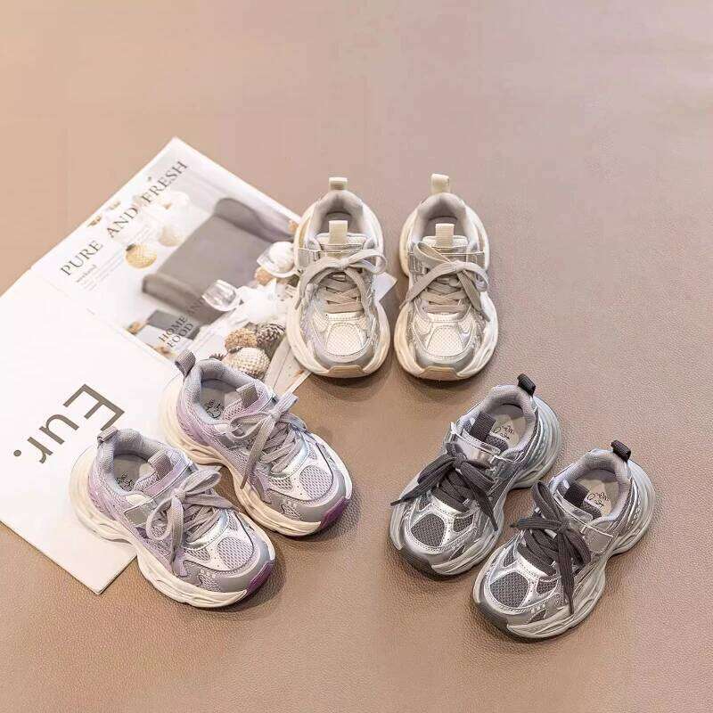 Children Casual Shoes for Girls Boys Autumn New Fashion Korean Style Soft Bottom Anti-slippery Versatile Outside Sneakers 26Y0304
