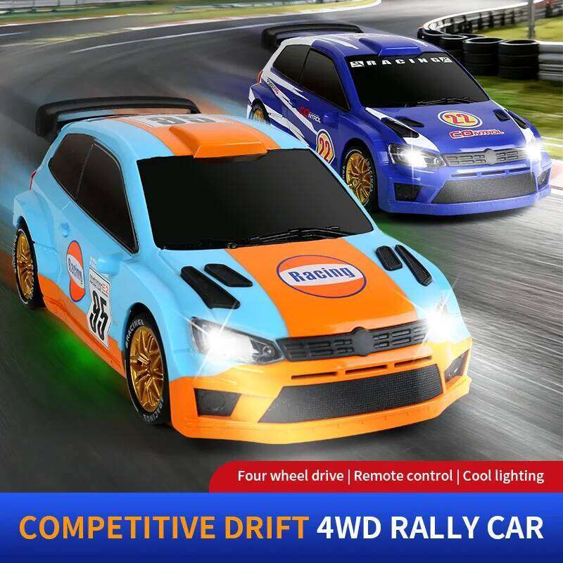 New JJRC Q233 Rc Mini 1/64 4wd Drift Racing Cars with Lighting High Speed Remote Control Car Toys Children Birthday Gifts C260305