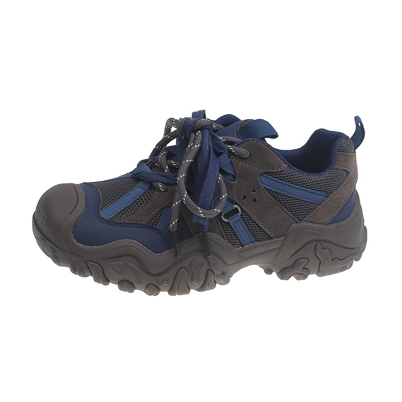 Haiyan Mein mein ice~2026 Autumn New High casual mountaineering shoes Women's mesh breathable thick soled ugly cute shoes