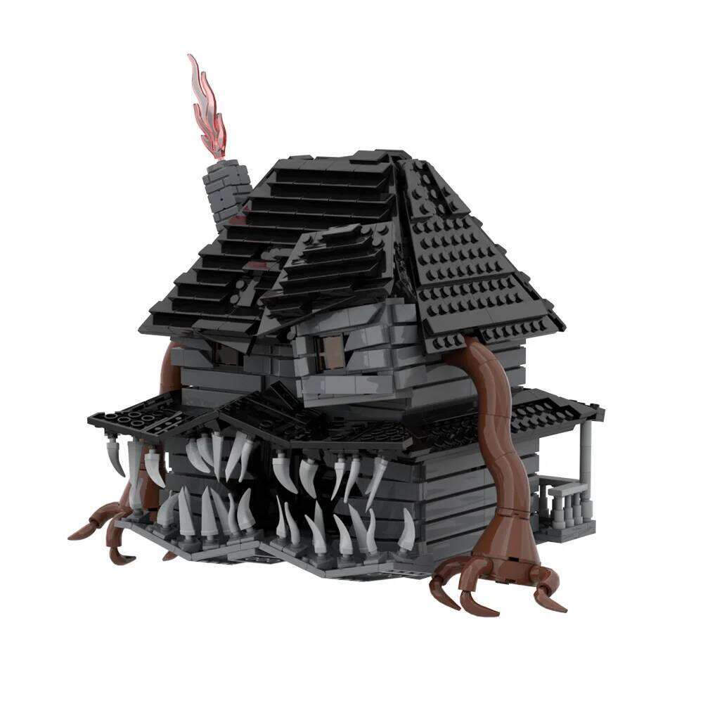 MOC Horror Monster House Building Blocks Model Haunted Hous Architecture Creativity Bricks DIY Assemble Toys Kids Halloween Gift Z260306