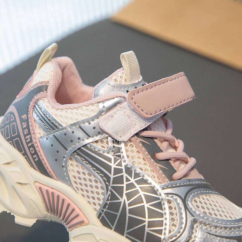 Spring Sport For Children Trend Fashion Teenager Kid's Sneakers Soft-soled Anti-slippery Boy's Girl's Running Shoes 26Y0304