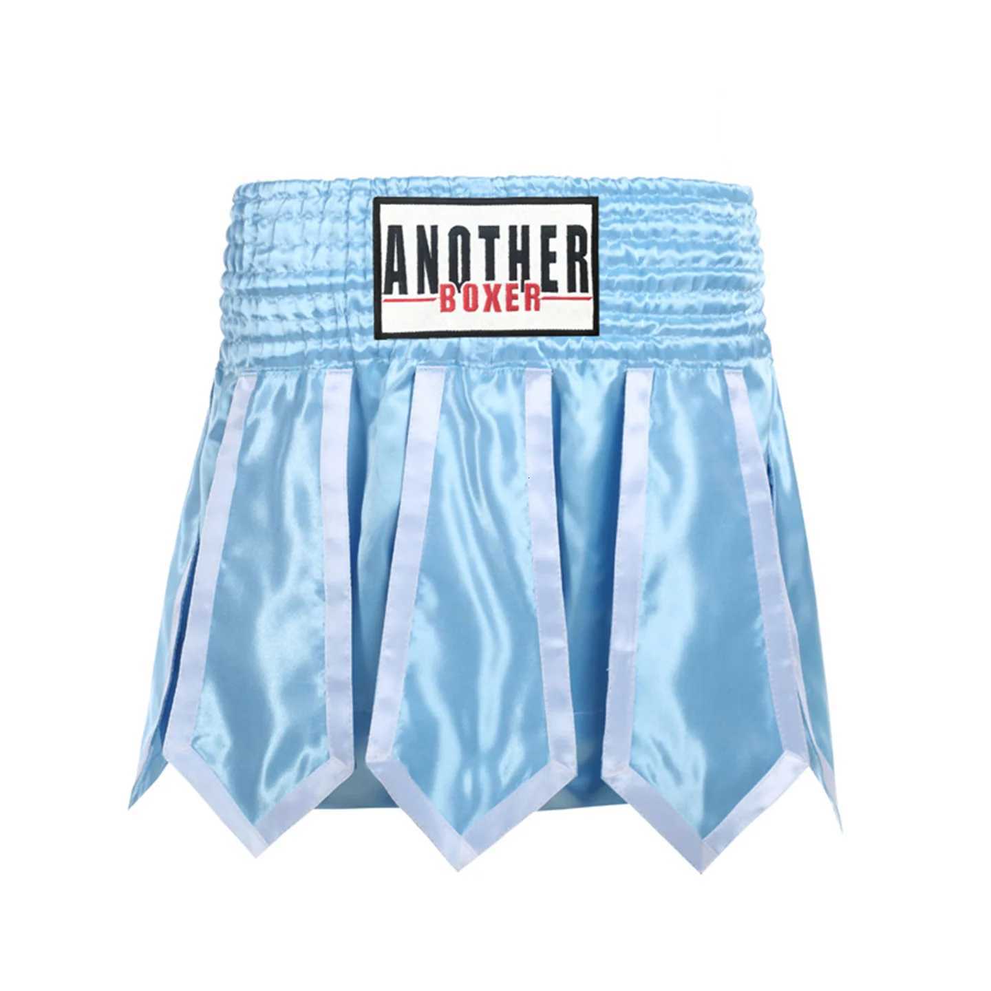 Streamer Style Boxing Training Trunks Free Fighting Sanda Half Pants Muay Thai Shorts For Men Women And Kids Arena Competition X260306