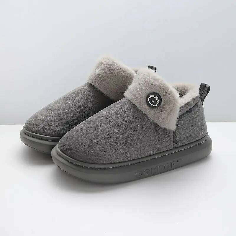 Litfun Winter Furry Cotton For Women Outdoor Ankle Platform Casual Fuzzy Non-slip Cozy Warm Women's Snow Boots