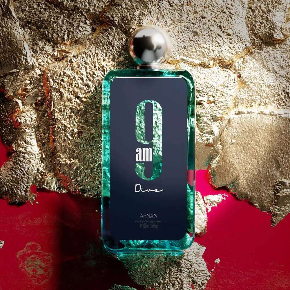 AFNAN 9AM 9PM Rebel Dive Elixi Cologne Unisex Eau De Toilette Arabic Perfume for Women Men Noble 100 ML 3.4 oz 26H0306
