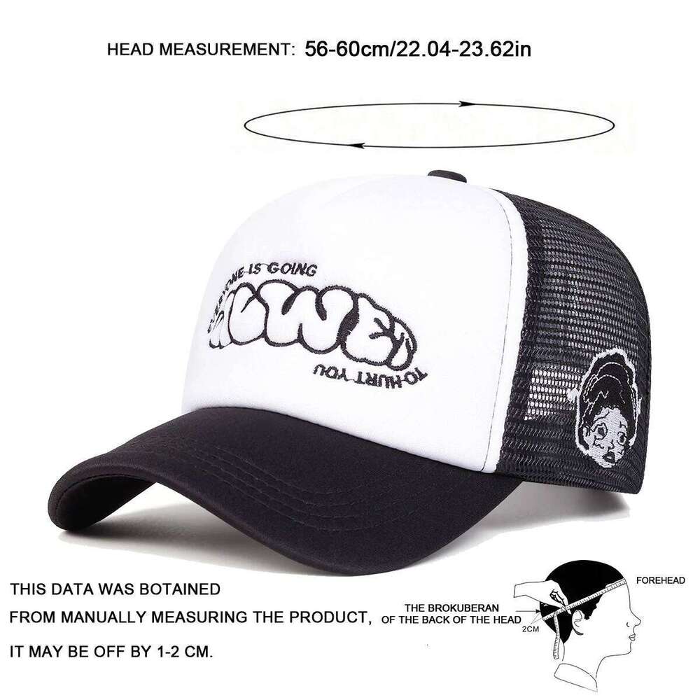 Unisex EVERYONE IS GOING Embroidery Baseball Net Caps Spring and Summer Outdoor Adjustable Casual Hats Hip Hop Sunscreen Hat Y260304