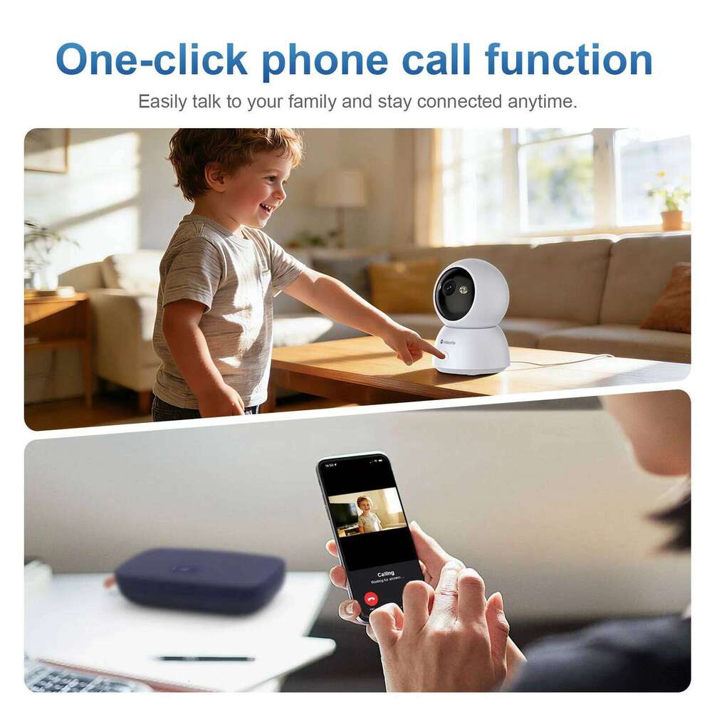 Videolife 360 Smart Home WIFI Security PTZ 2K 1080P 2 MP AI Human Detection Night Vision Webcam Work IP Camera 26W0306