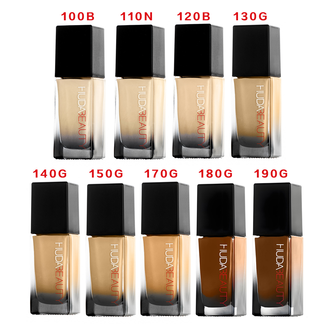 HUDA BEAUTY Matte Foundation Long-Lasting Lightweight Natural Nude Makeup Liquid Makeup Natural Nude Look Ideal for Daily & All-Day Events Foundation Makeup