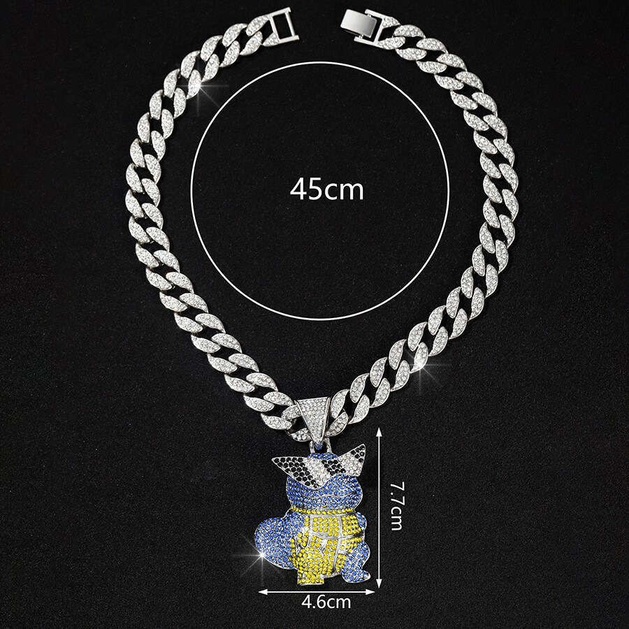 Hot-selling Hip-hop High-quality Design Sense Alloy Full Diamond Cartoon Character Three-dimensional Pendant Free Shipping Nationwide
